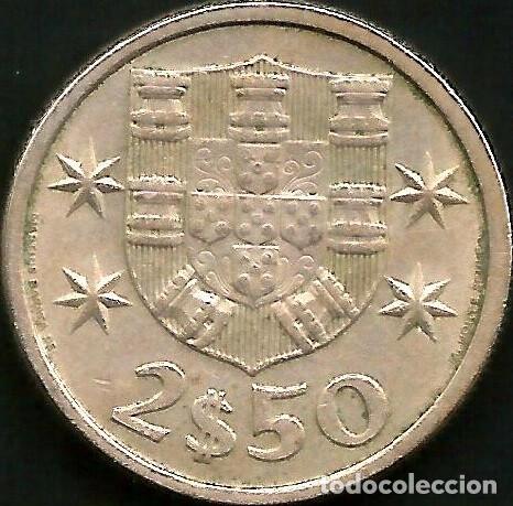 Monedas antiguas de Europa: PORTUGAL 1969 - 2 1/2 ESCUDOS - KM 590 - CIRCULADA