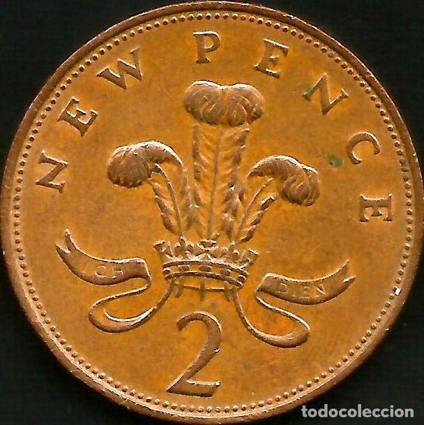 Monedas antiguas de Europa: REINO UNIDO 1971 - 2 PENCE - KM 916 - CIRCULADA