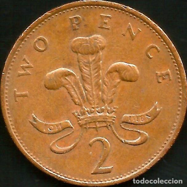 Monedas antiguas de Europa: REINO UNIDO 1986 - 2 PENCE - KM 936 - CIRCULADA