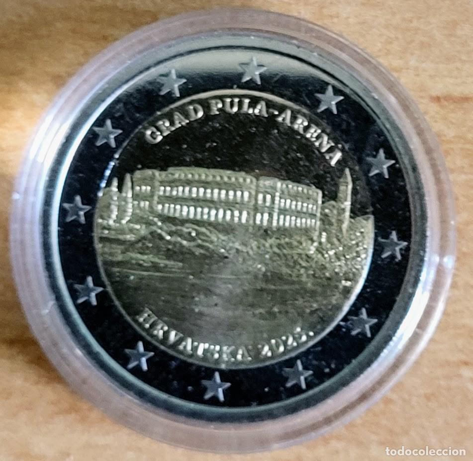 Monedas antiguas de Europa: Moneda 2 Euros Conmemorativa Croacia 2025 - Ciudades Croatas &ndash; Pula - Pula Arena