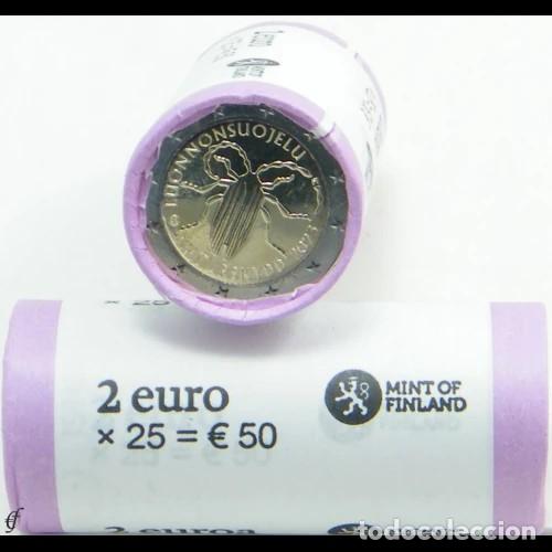 Monedas antiguas de Europa: Moneda 2 Euros Conmemorativa Finlandia 2023 - Primera Ley de Conservaci&oacute;n de la Naturaleza de Finlan