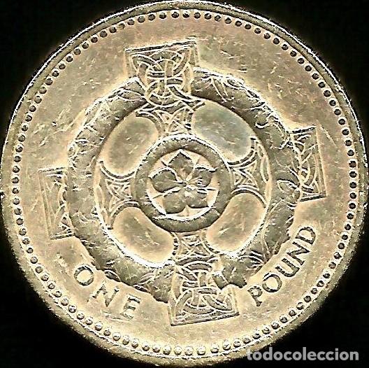 Monedas antiguas de Europa: REINO UNIDO 1996 - 1 POUND - KM 972 - CIRCULADA
