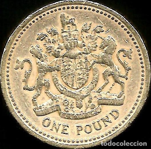 Monedas antiguas de Europa: REINO UNIDO 1983 - 1 POUND - KM 933 - CIRCULADA