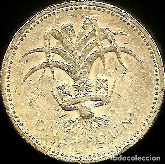 Monedas antiguas de Europa: REINO UNIDO 1990 - 1 POUND - KM 941 - CIRCULADA