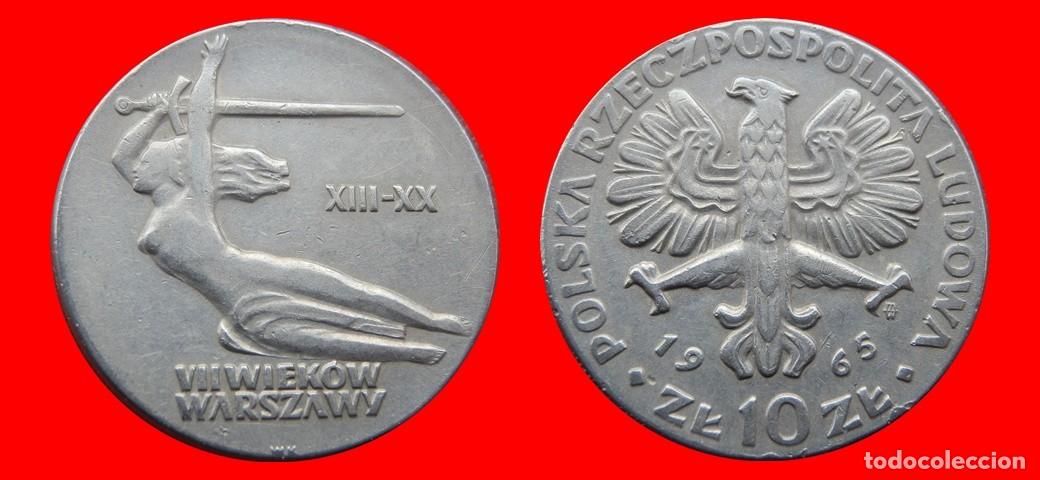 Monedas antiguas de Europa: 10 ZLOTE ZLOTYCH 1965 POLONIA-144531