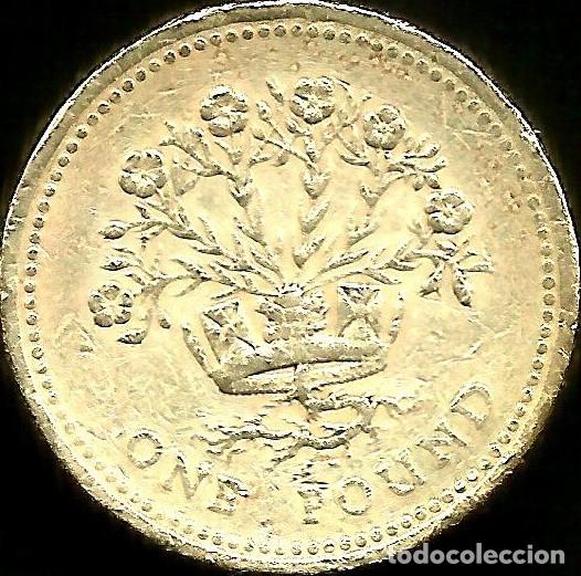Monedas antiguas de Europa: REINO UNIDO 1991 - 1 POUND - KM 946 - CIRCULADA