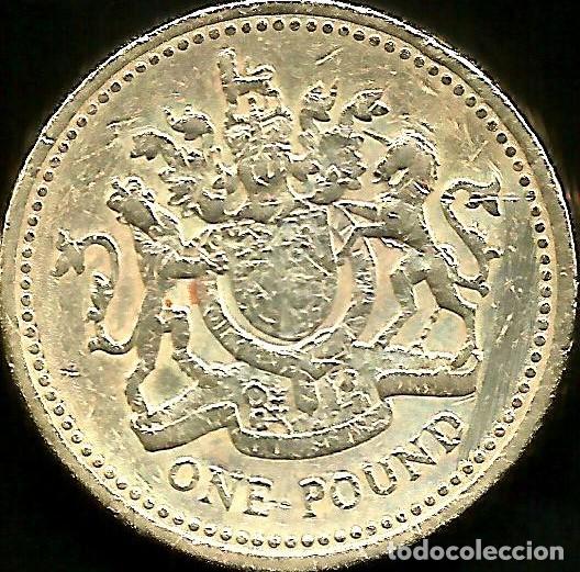 Monedas antiguas de Europa: REINO UNIDO 1993 - 1 POUND - KM 964 - CIRCULADA