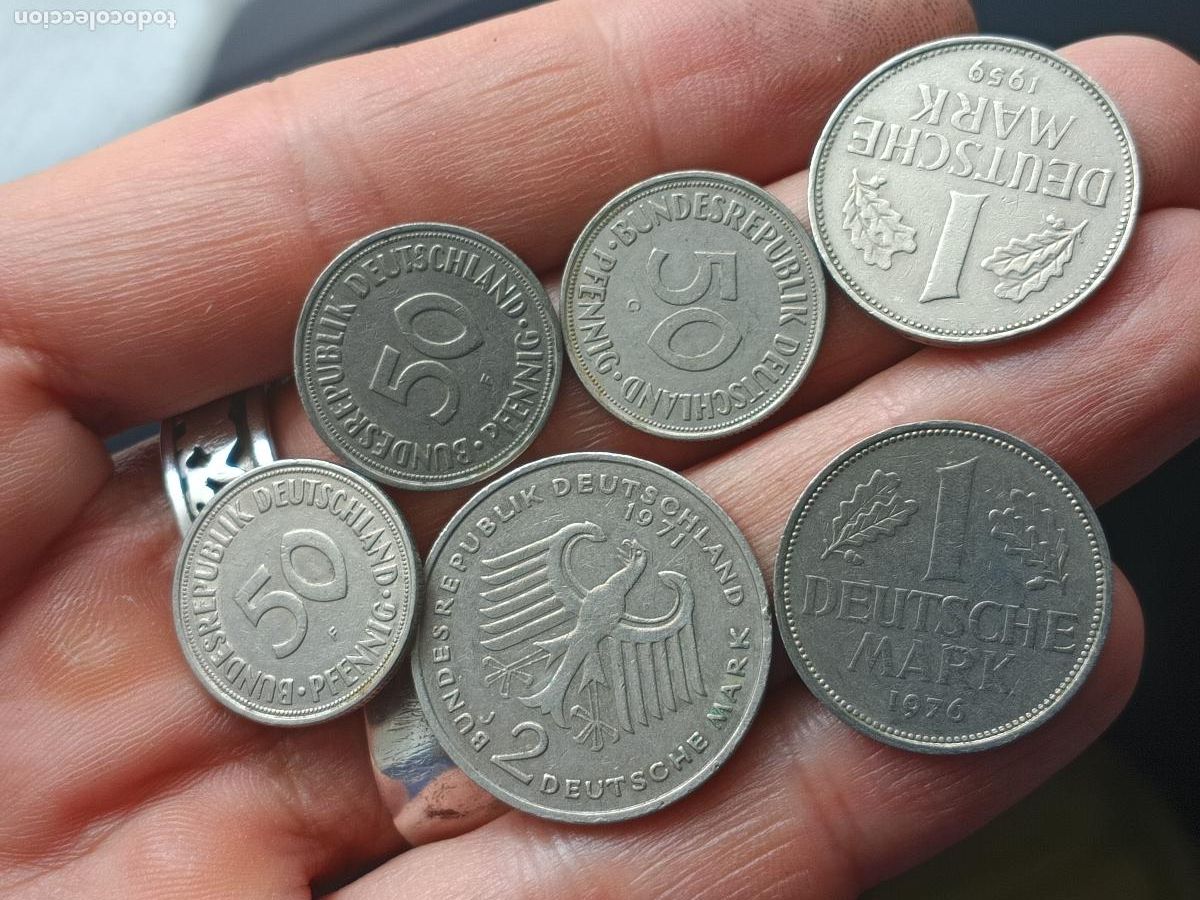 Monedas antiguas de Europa: Alemania: 5,50 marcos en monedas