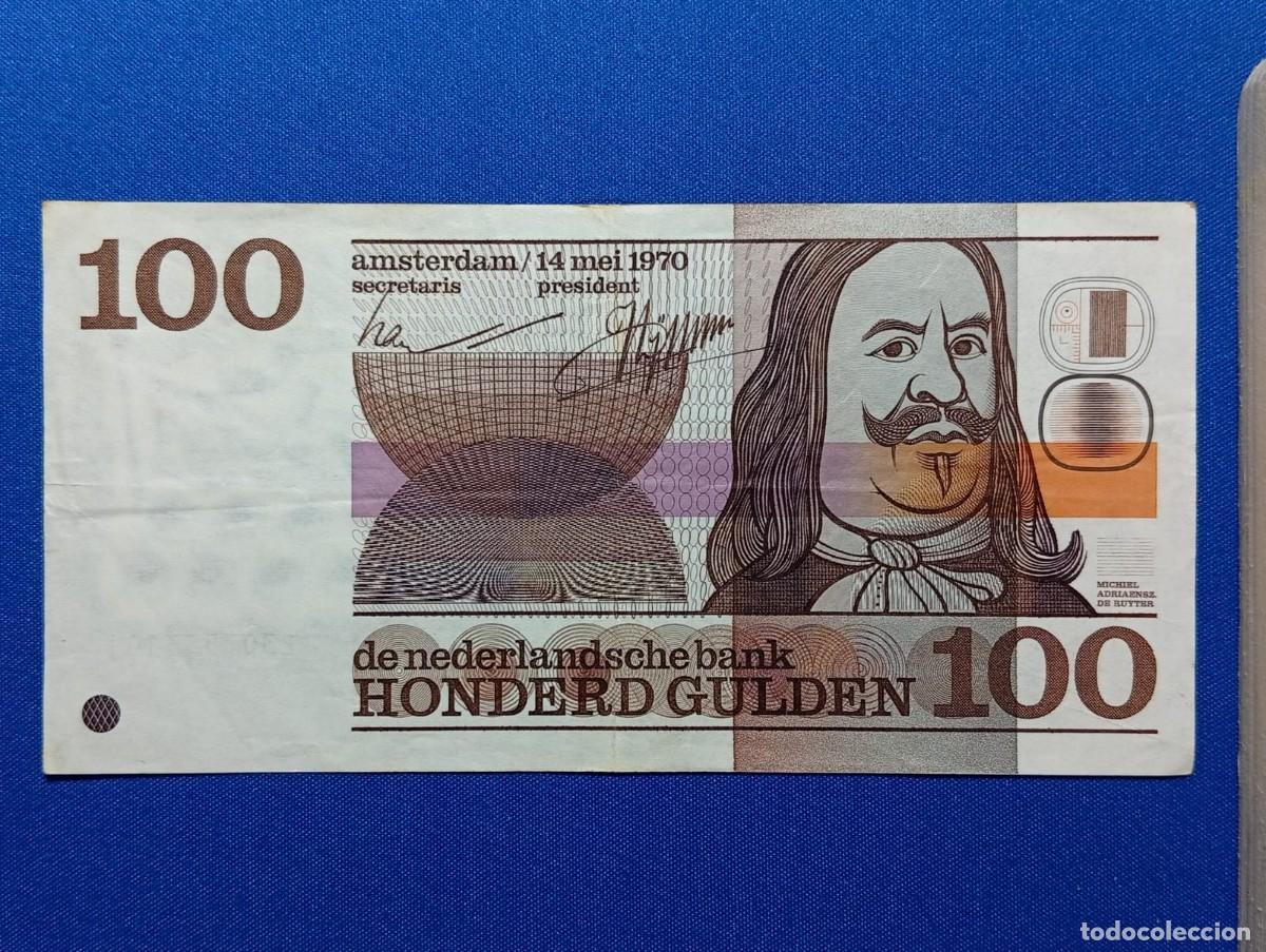 Monedas antiguas de Europa: Billete de 100 Florines 1970 ( Holanda )