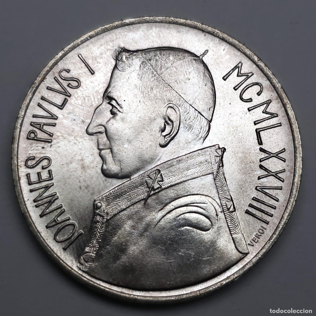Monedas antiguas de Europa: MONEDA PLATA VATICANO 1000 LIRAS 1978 JUAN PABLO I SC