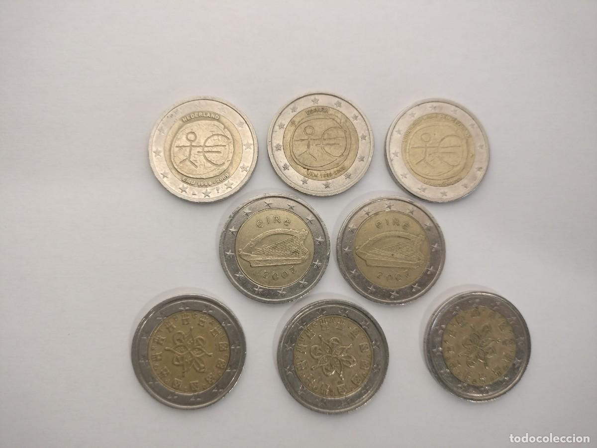 Monedas antiguas de Europa: LOTE 8 MONEDAS de 2 EUROS
