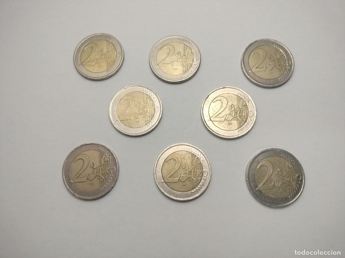Monedas antiguas de Europa: LOTE 8 MONEDAS de 2 EUROS
