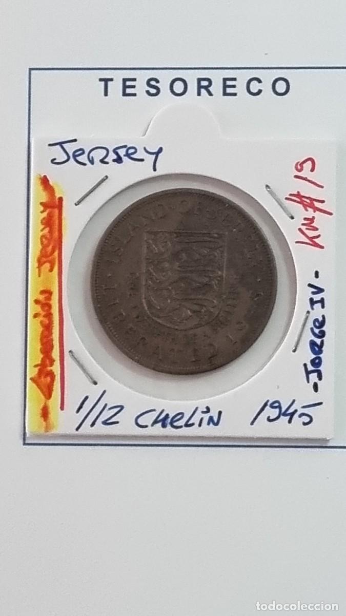 Monedas antiguas de Europa: JERSEY: MONEDA DE 1/12 CHEL&Iacute;N 1945 &rdquo;Liberaci&oacute;n de Jersey&rdquo; - KM#19 - Ref.: 042