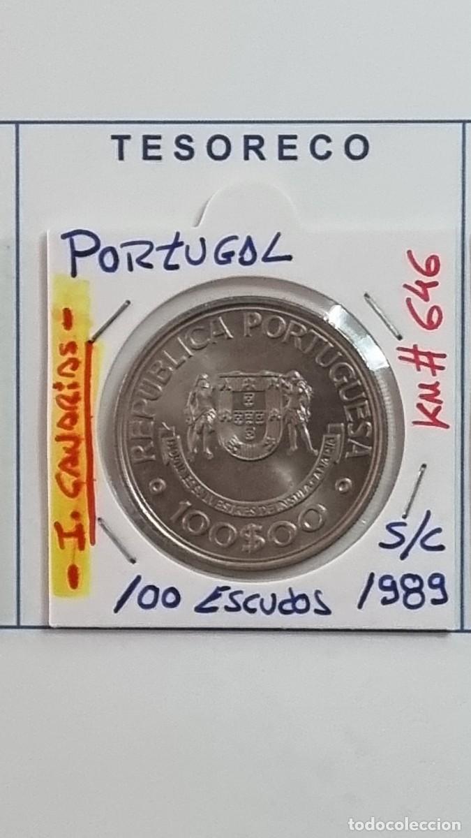 Monedas antiguas de Europa: PORTUGAL: MONEDA 100 ESCUDOS 1989 S/C &rdquo;Islas Canarias&rdquo; - KM#646 - Ref.: 043