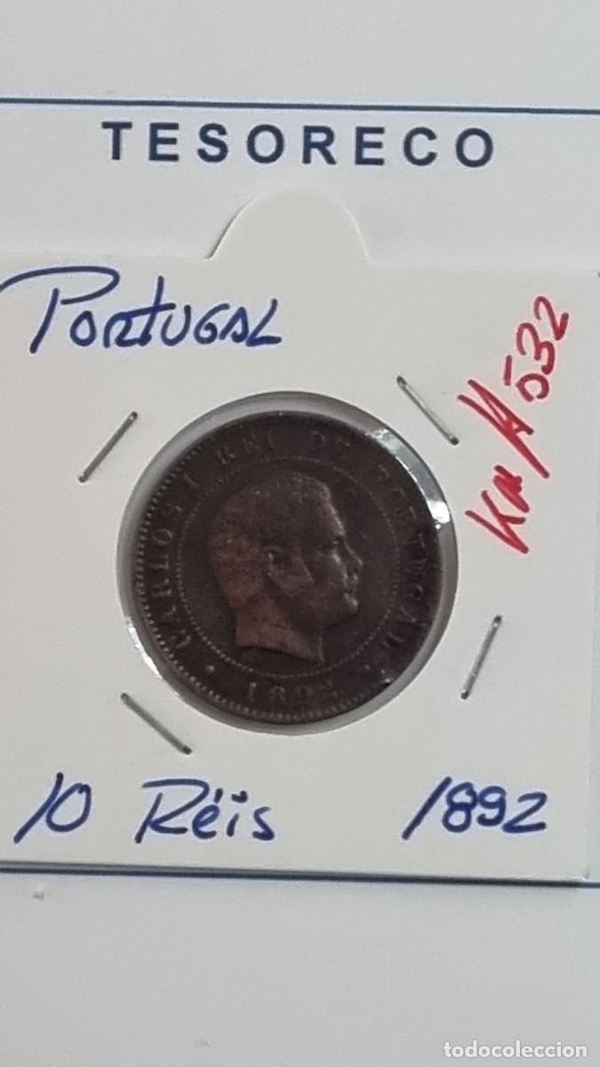 Monedas antiguas de Europa: PORTUGAL: MONEDA DE 10 R&Eacute;IS 1892 - KM#532 - Ref.: 049