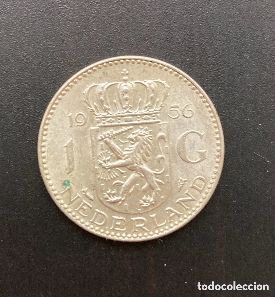 Monedas antiguas de Europa: 1 gulden Flor&iacute;n Holanda 1956