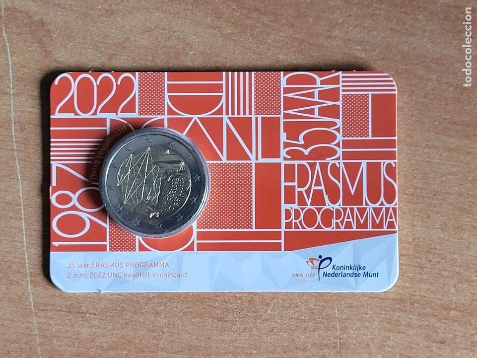 Monedas antiguas de Europa: Moneda 2 Euros Conmemorativa Holanda 2022 - 35 Aniversario del Programa Erasmus