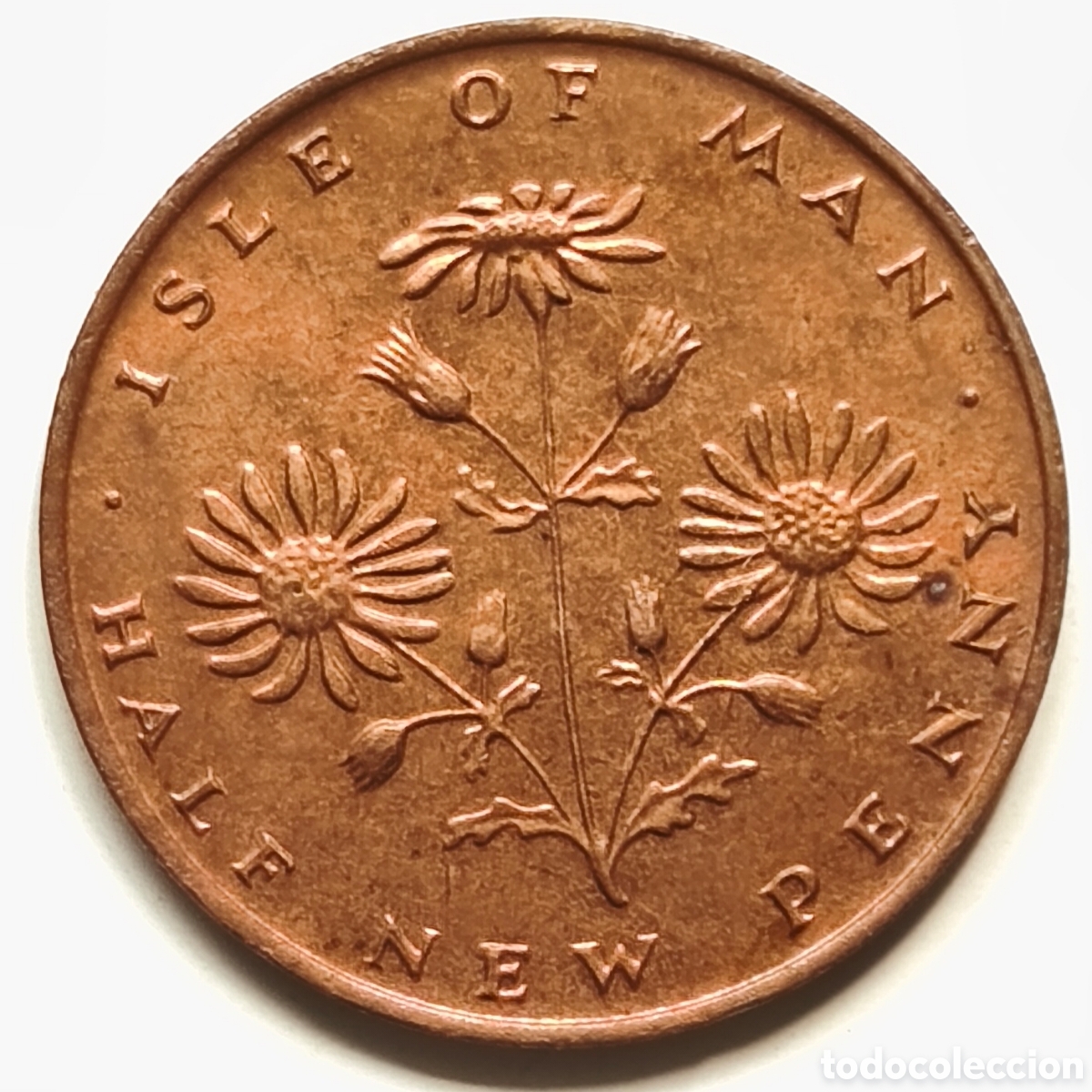 Monedas antiguas de Europa: Isle of Man, Half penny de 1971