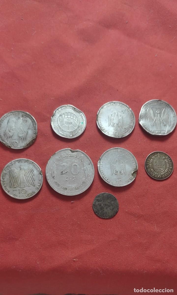 Monedas antiguas de Europa: LOTE DE 9 MONEDAS DE PLATA PESO TOTAL 123,5 GRAMOS.