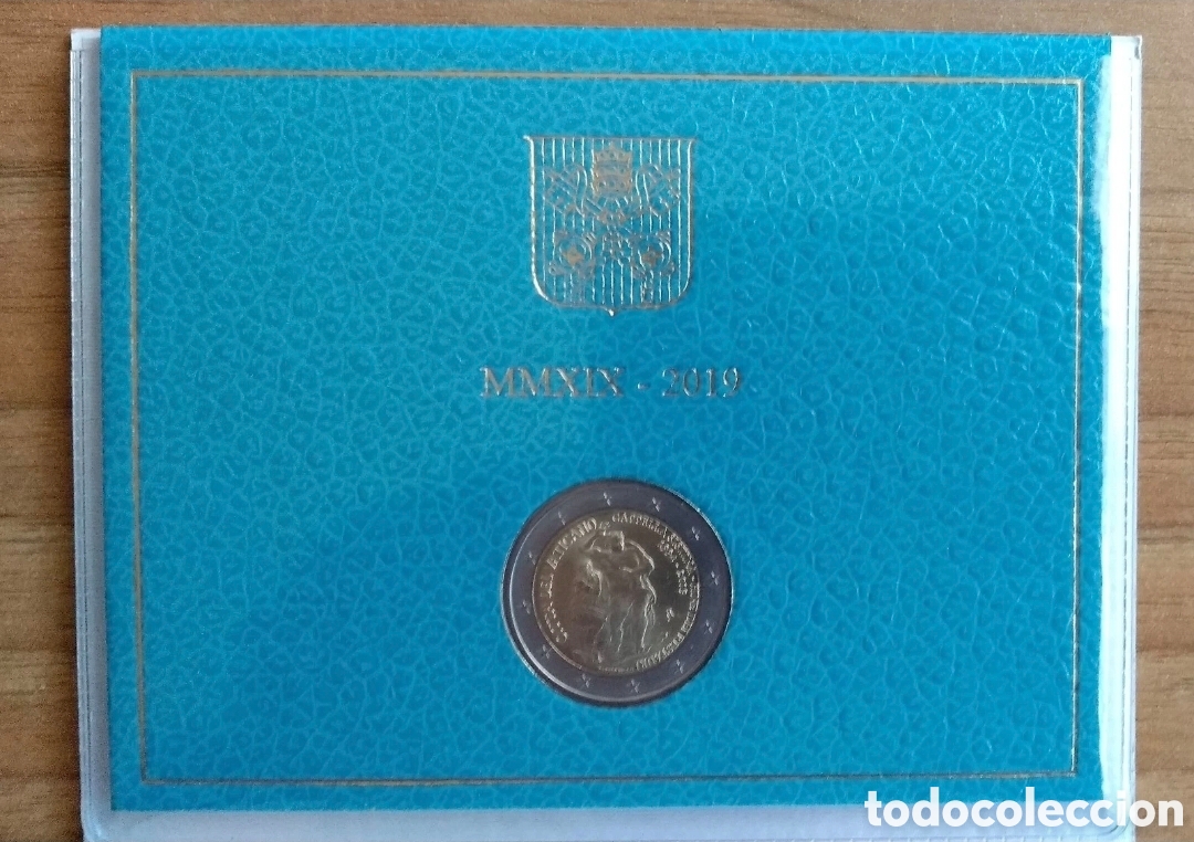 Monedas antiguas de Europa: 2 euros vaticano 2019 capilla sixtina sc