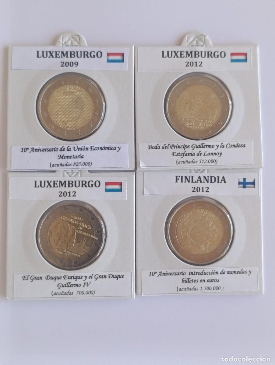 Monedas antiguas de Europa: Lote 4 Monedas de 2 Euros Emisi&oacute;n Conmemorativa SC