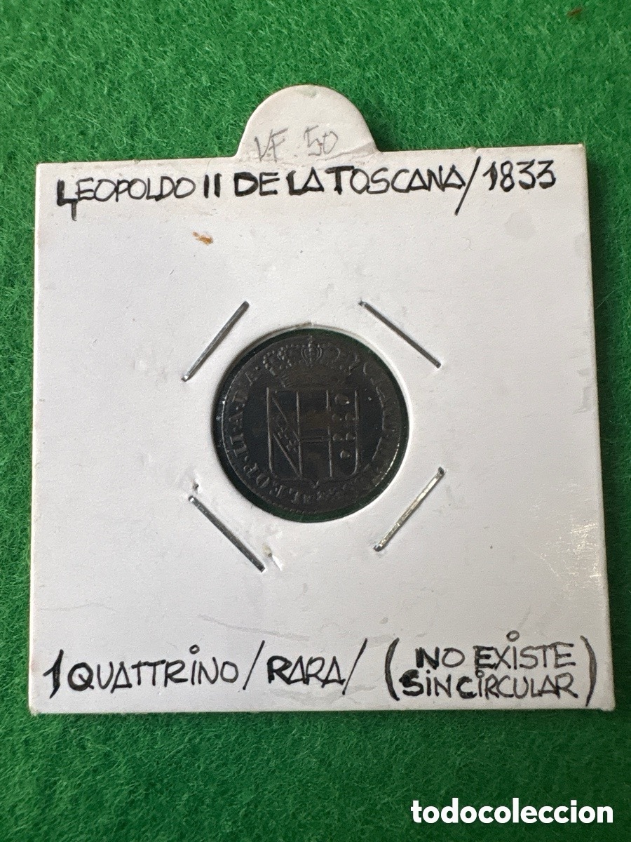 Monete antiche di Europa: Moneda 1 Quatrino 1833, Leopoldo II (A6)