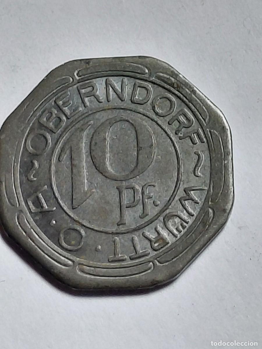 Monedas antiguas de Europa: ALEMANIA NOTGEL - OBENDORF 10 PFENNIG 1918