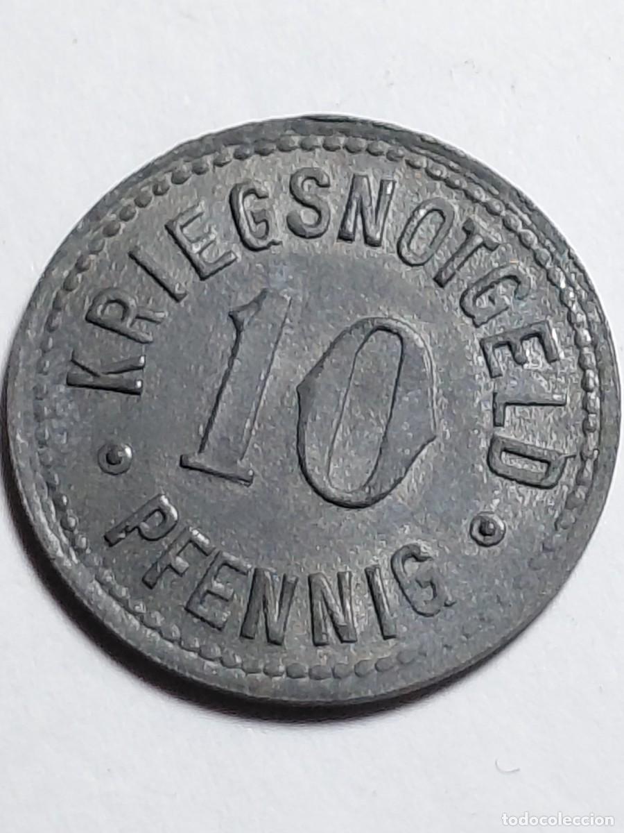 Monedas antiguas de Europa: ALEMANIA NOTGEL - TROSSINGEN 10 PFENNIG 1918