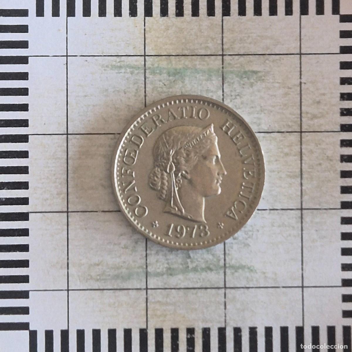 Old Coins of Europe: 10 RAPPEN, SUIZA. 1973. (KM#27).