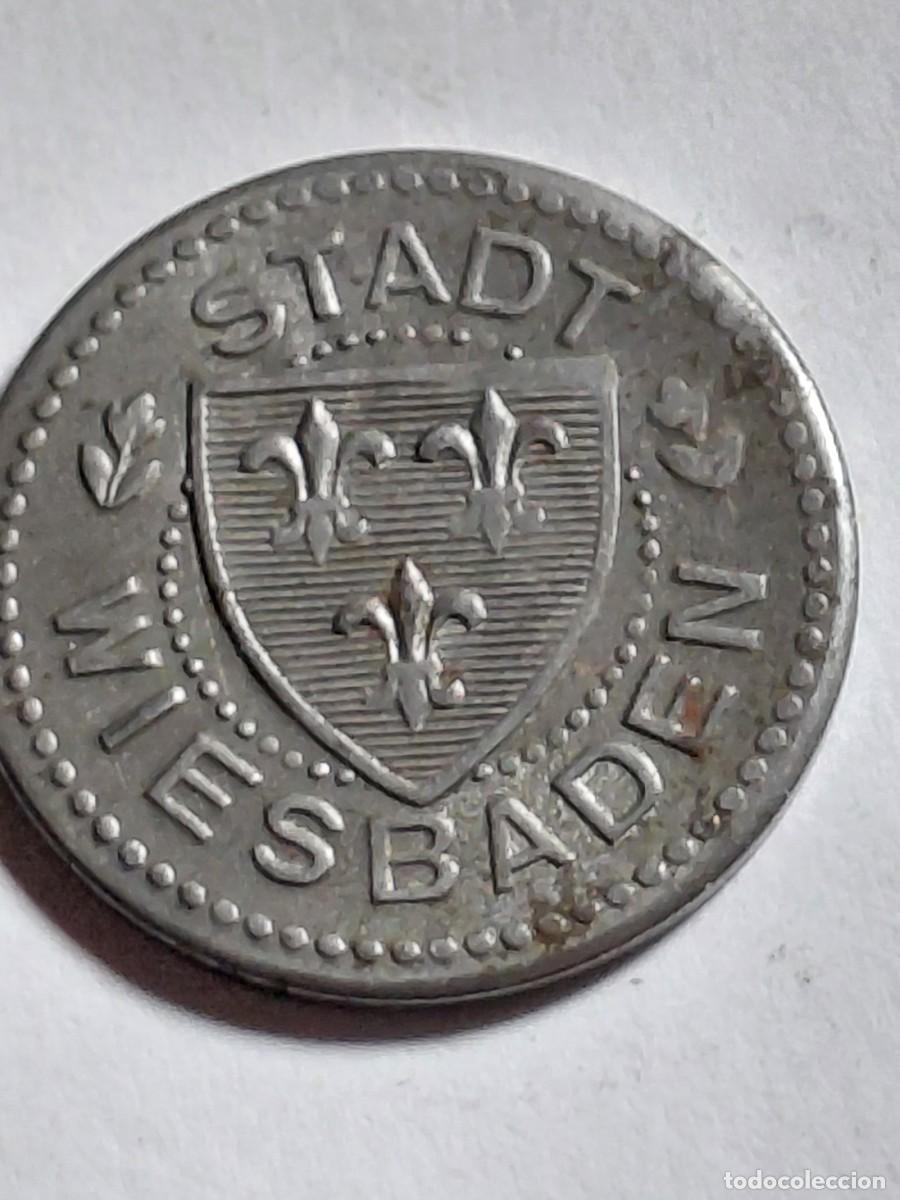 Old Coins of Europe: ALEMANIA NOTGEL - WIESBADEN 10 PFENNIG - ND