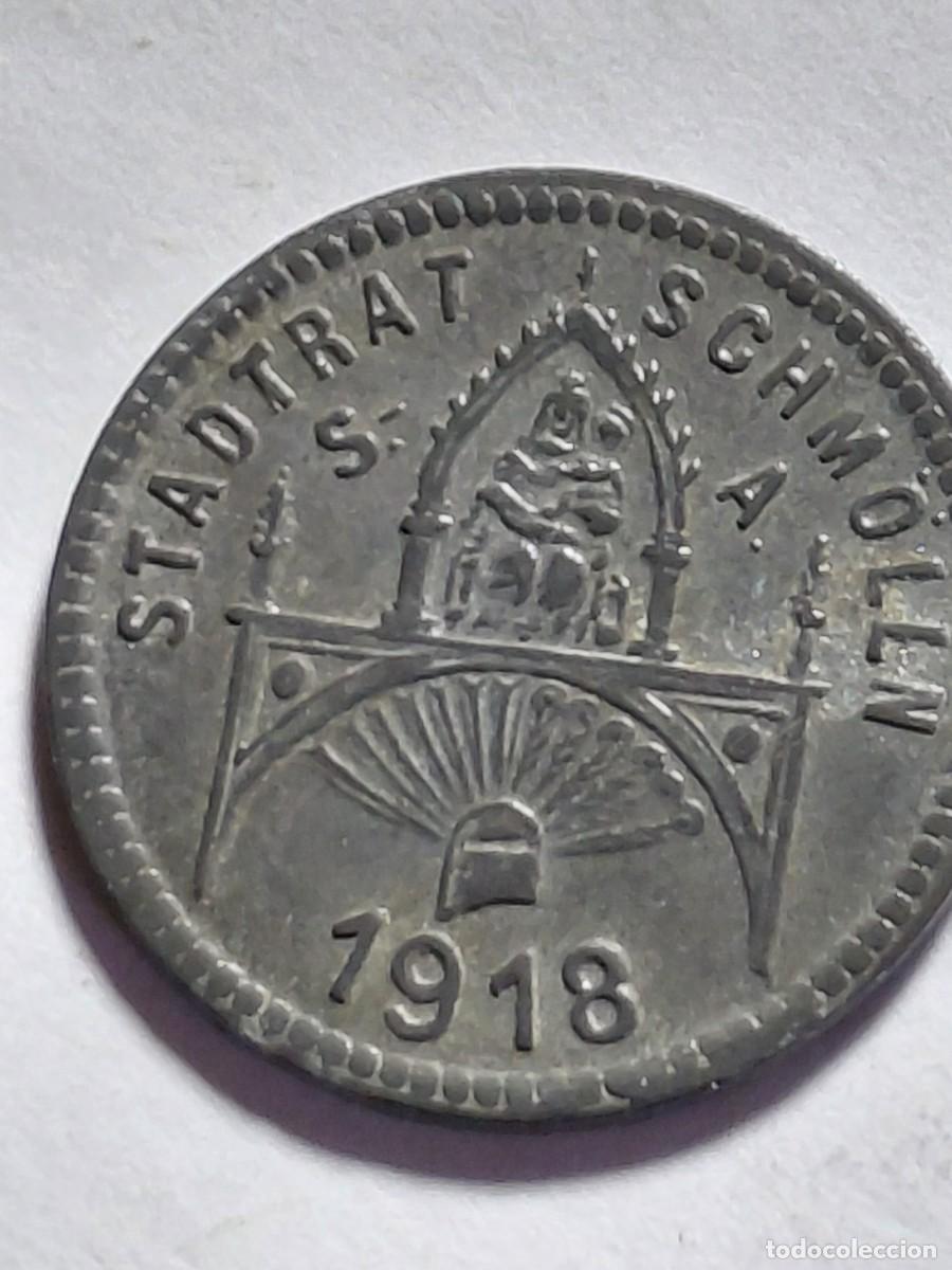 Monedas antiguas de Europa: ALEMANIA NOTGEL - SCHM&Ouml;LLN 10 PFENNIG 1918