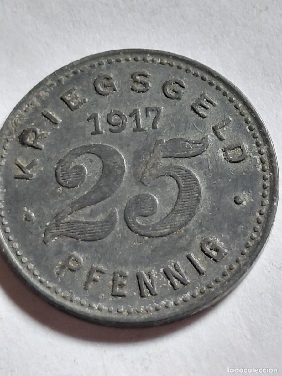 Monedas antiguas de Europa: ALEMANIA NOTGEL - VELBERT 25 PFENNIG 1917