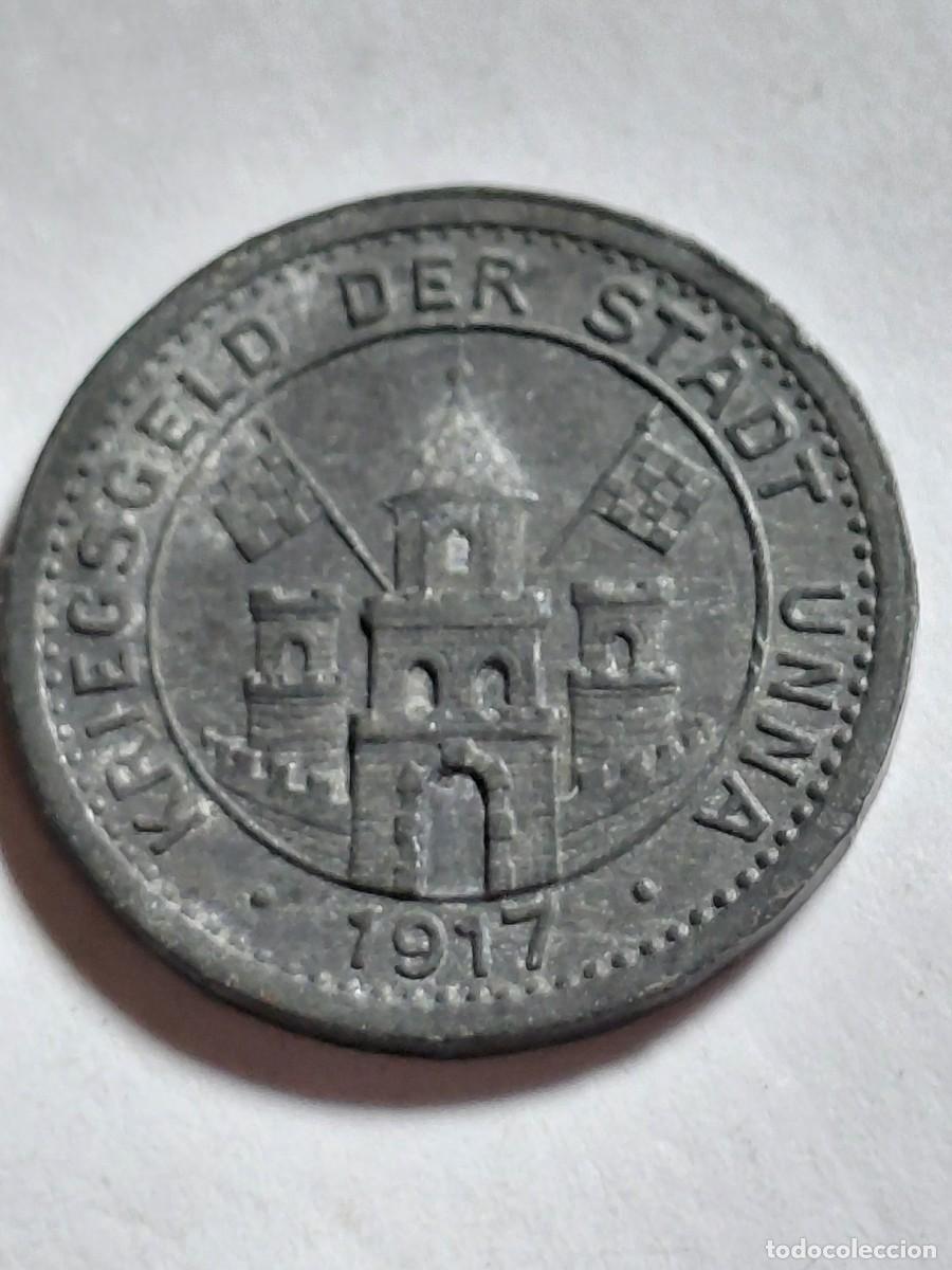 Monedas antiguas de Europa: ALEMANIA NOTGEL - UNNA 10 PFENNIG 1917