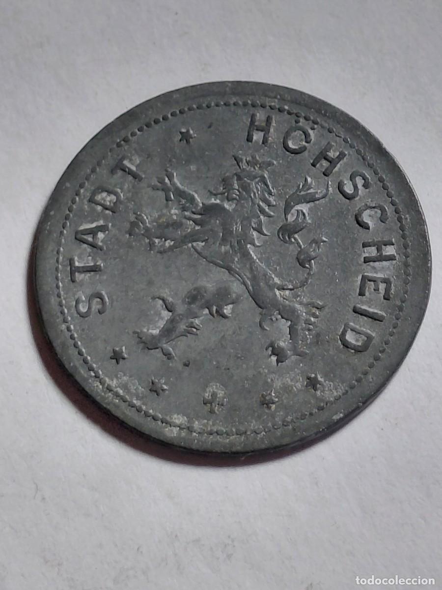 Monedas antiguas de Europa: ALEMANIA NOTGEL - H&Ouml;HSCHEID 50 PFENNIG 1917