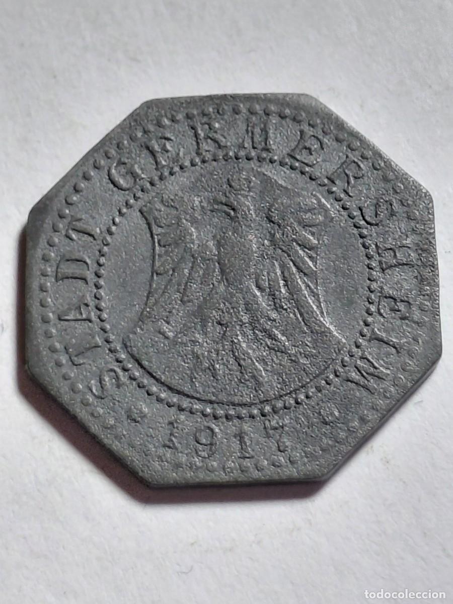 Monedas antiguas de Europa: ALEMANIA NOTGEL - GERMERSHEIM 5 PFENNIG 1917 ZINC