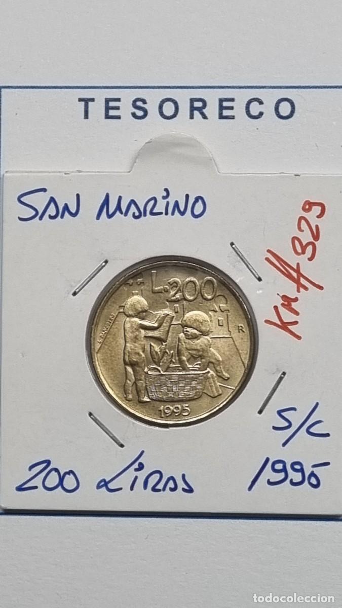 Monedas antiguas de Europa: SAN MARINO: MONEDA DE 200 LIRAS 1995 S/C - KM#329 - Ref.: 079