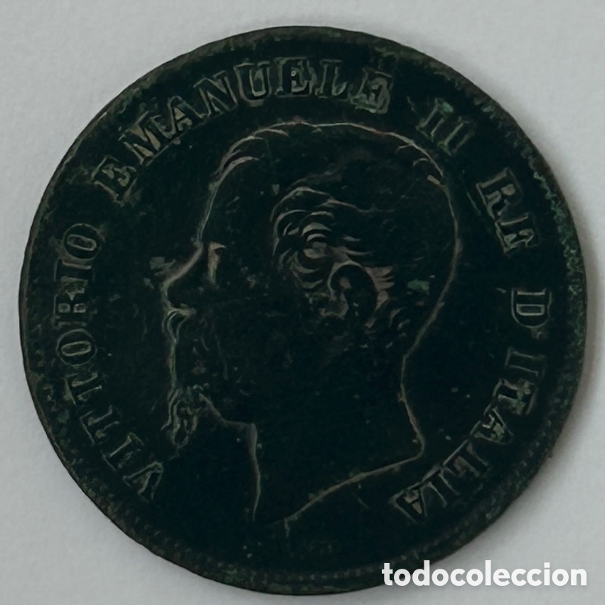 Monete antiche di Europa: 5 c&eacute;ntimos. Victorio Emmanuel II. 1862 N. Italia