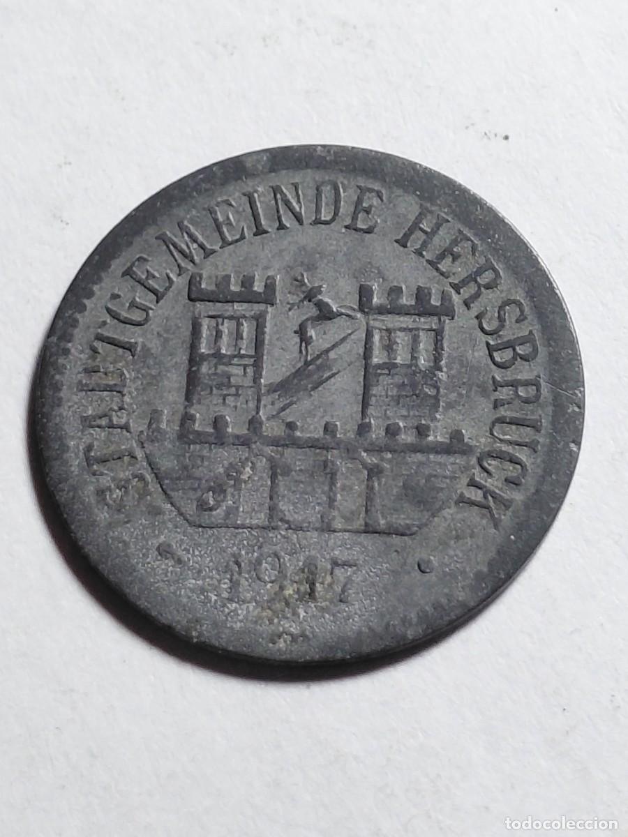 Monedas antiguas de Europa: ALEMANIA NOTGEL - HERSBRUCK 10 PFENNIG 1917
