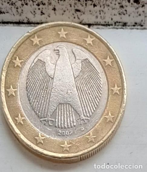 Monete antiche di Europa: MONEDA 1 EURO - ALEMANIA 2002 CON VARIOS ERRORES (VER DESCRIPCI&Oacute;N - FOTOS)
