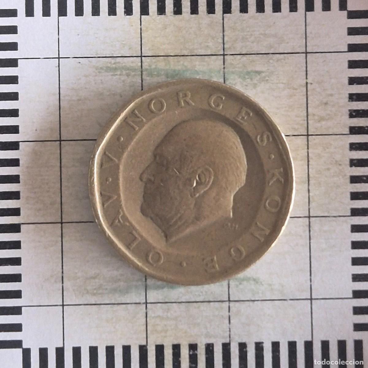 Old Coins of Europe: 10 KRONER, NORUEGA. OLAV V, 1985. (KM#427).