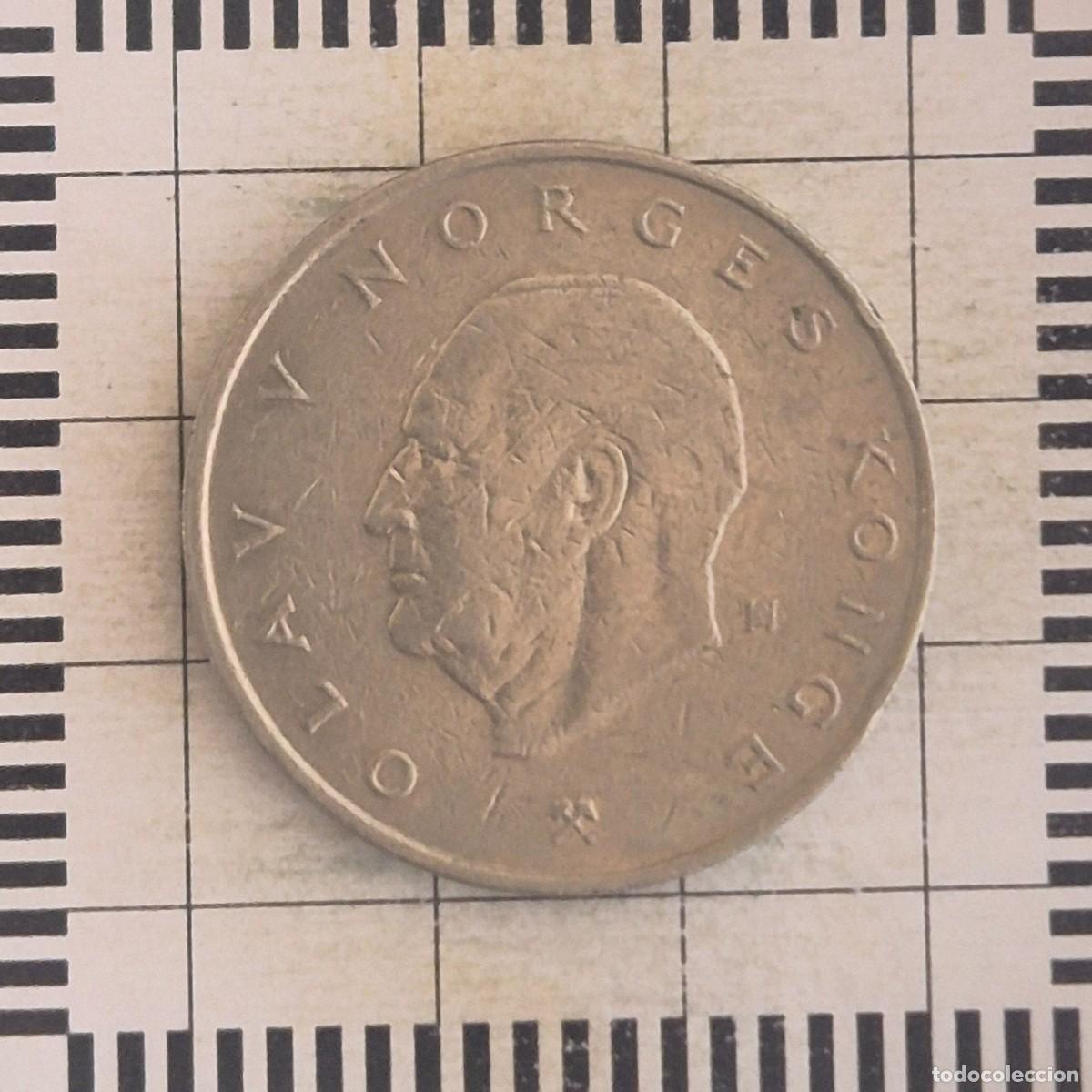 Monedas antiguas de Europa: 5 KRONER, NORUEGA. OLAV V, 1976. (KM#420).