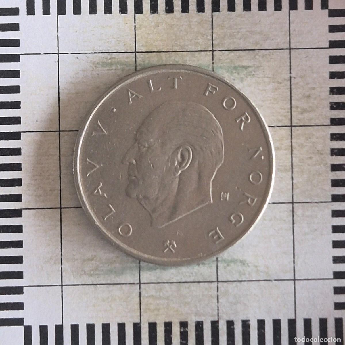 Monedas antiguas de Europa: 1 KRONE, NORUEGA. OLAV V, 1976. (KM#419).