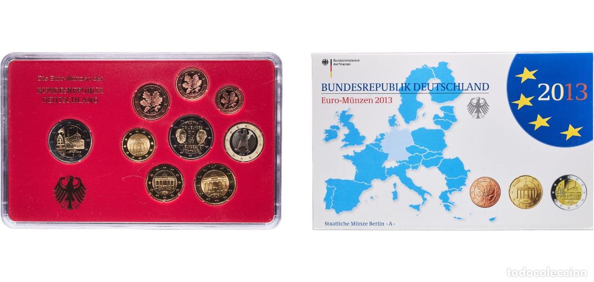 Monedas antiguas de Europa: Germany Federal Republic 2013 A Proof Euro set with 9 coins (Bundesl&auml;nder - &rdquo;Baden-W&uuml;rttemberg&rdquo;) Bi