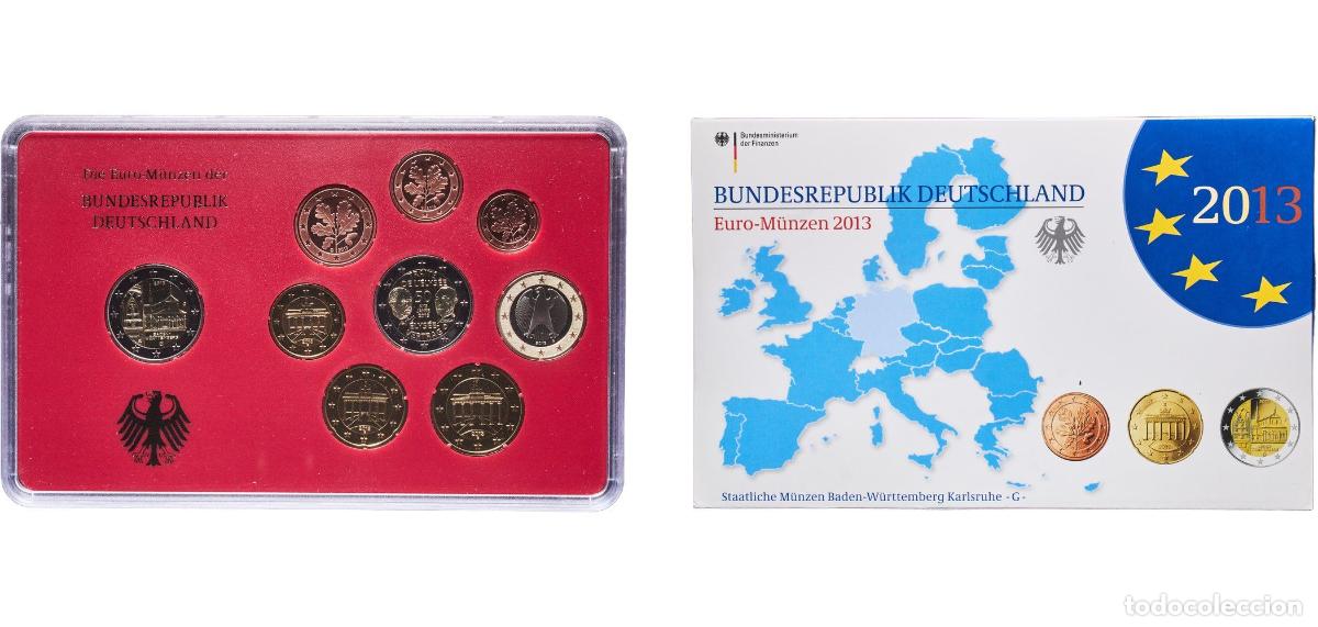 Monedas antiguas de Europa: Germany Federal Republic 2013 G Proof Euro set with 9 coins (Bundesl&auml;nder - &rdquo;Baden-W&uuml;rttemberg&rdquo;) Bi