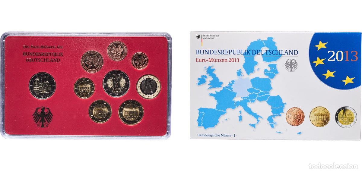 Monedas antiguas de Europa: Germany Federal Republic 2013 J Proof Euro set with 9 coins (Bundesl&auml;nder - &rdquo;Baden-W&uuml;rttemberg&rdquo;) Bi