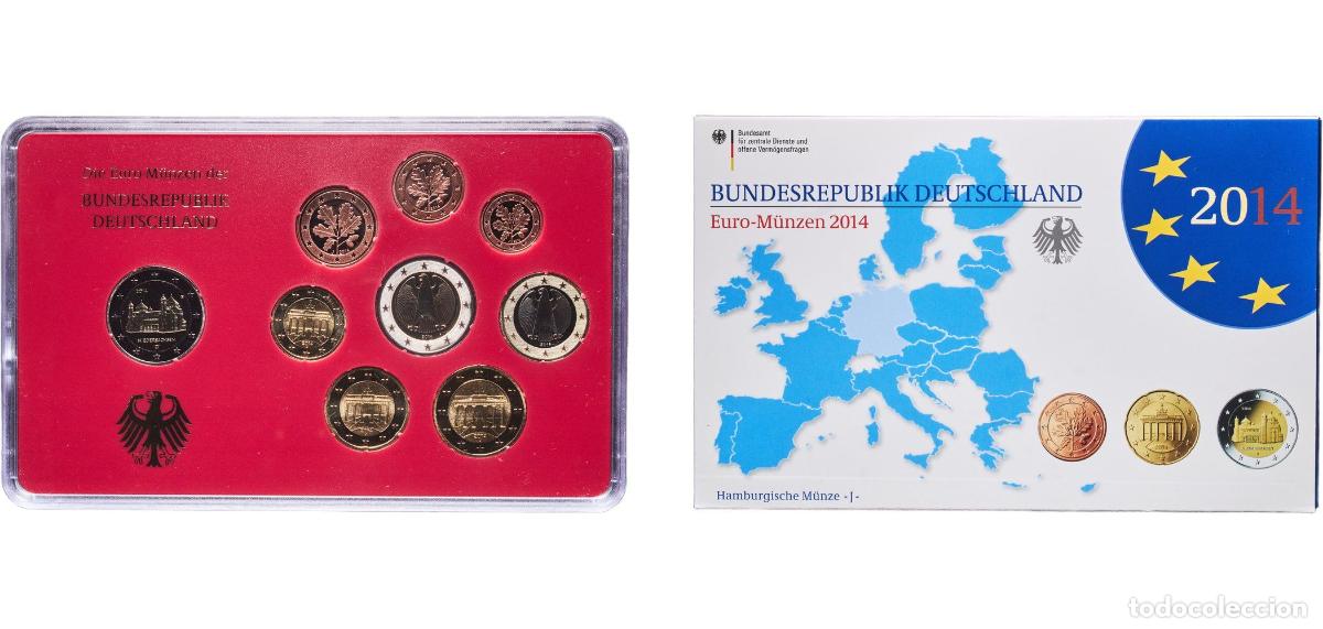 Monedas antiguas de Europa: Germany Federal Republic 2014 J Proof Euro set with 9 coins (Bundesl&auml;nder - &rdquo;Niedersachsen&rdquo;) Bimeta
