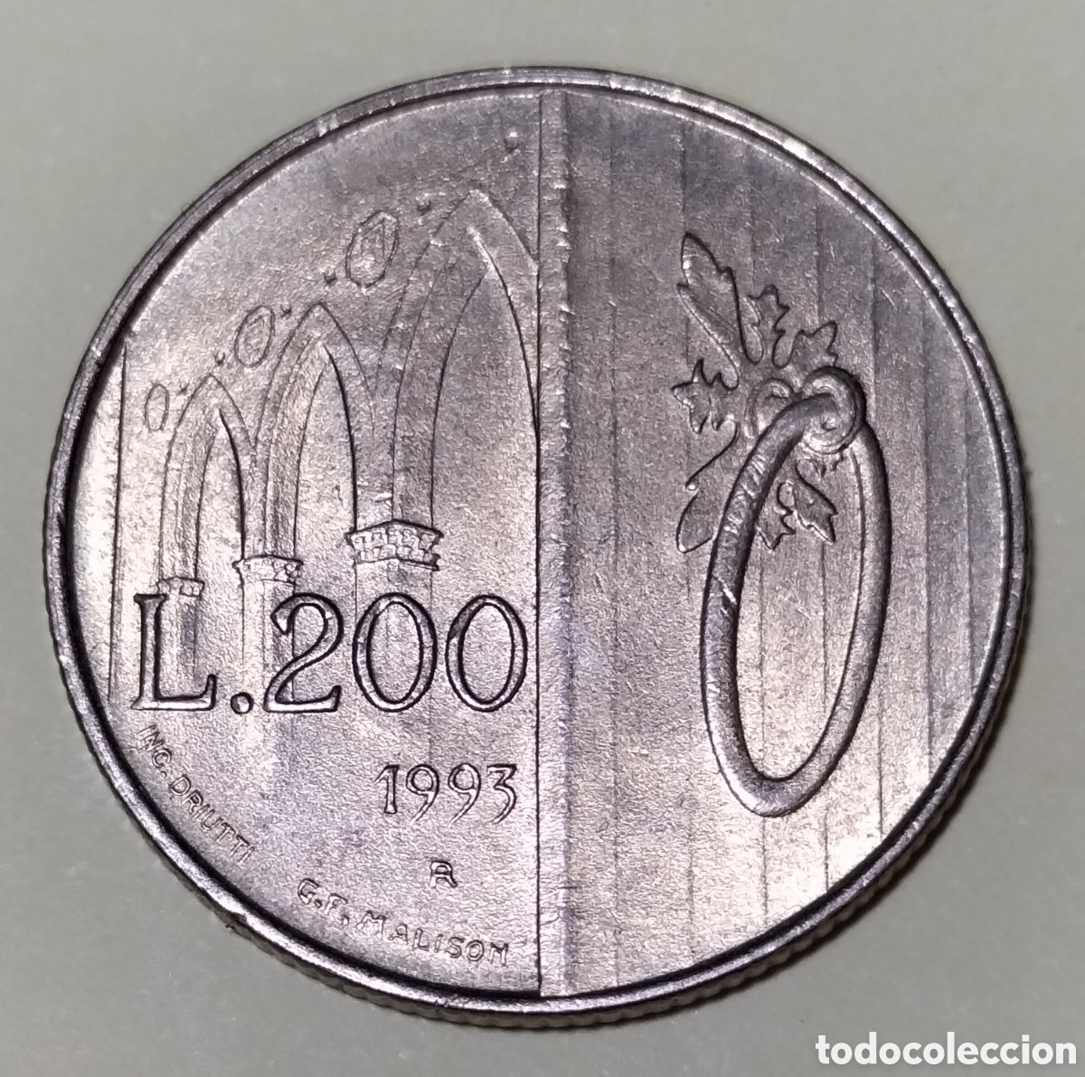 Monedas antiguas de Europa: Moneda 200 Liras 1993 San Marino.
