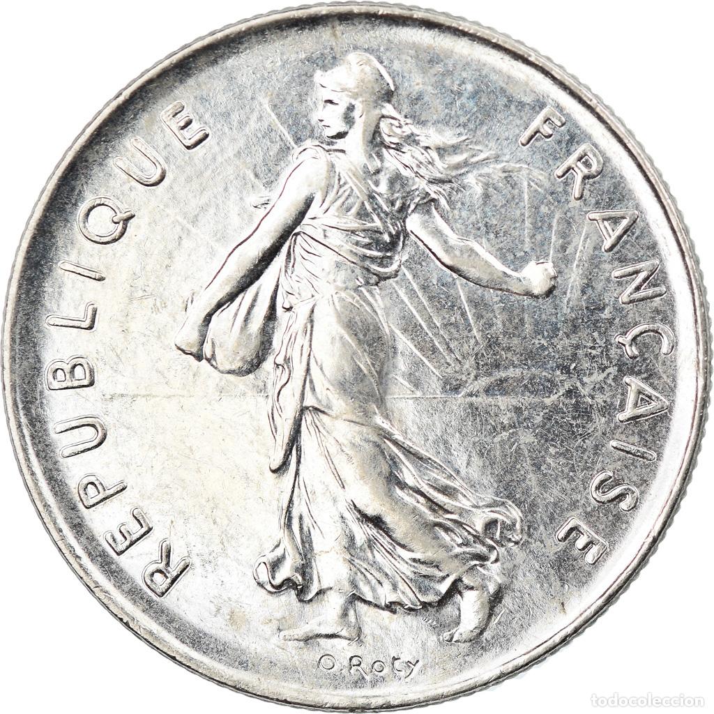 Monedas antiguas de Europa: [#812896] Moneda, Francia, Semeuse, 5 Francs, 1991, Paris, MBC, N&iacute;quel recubierto de