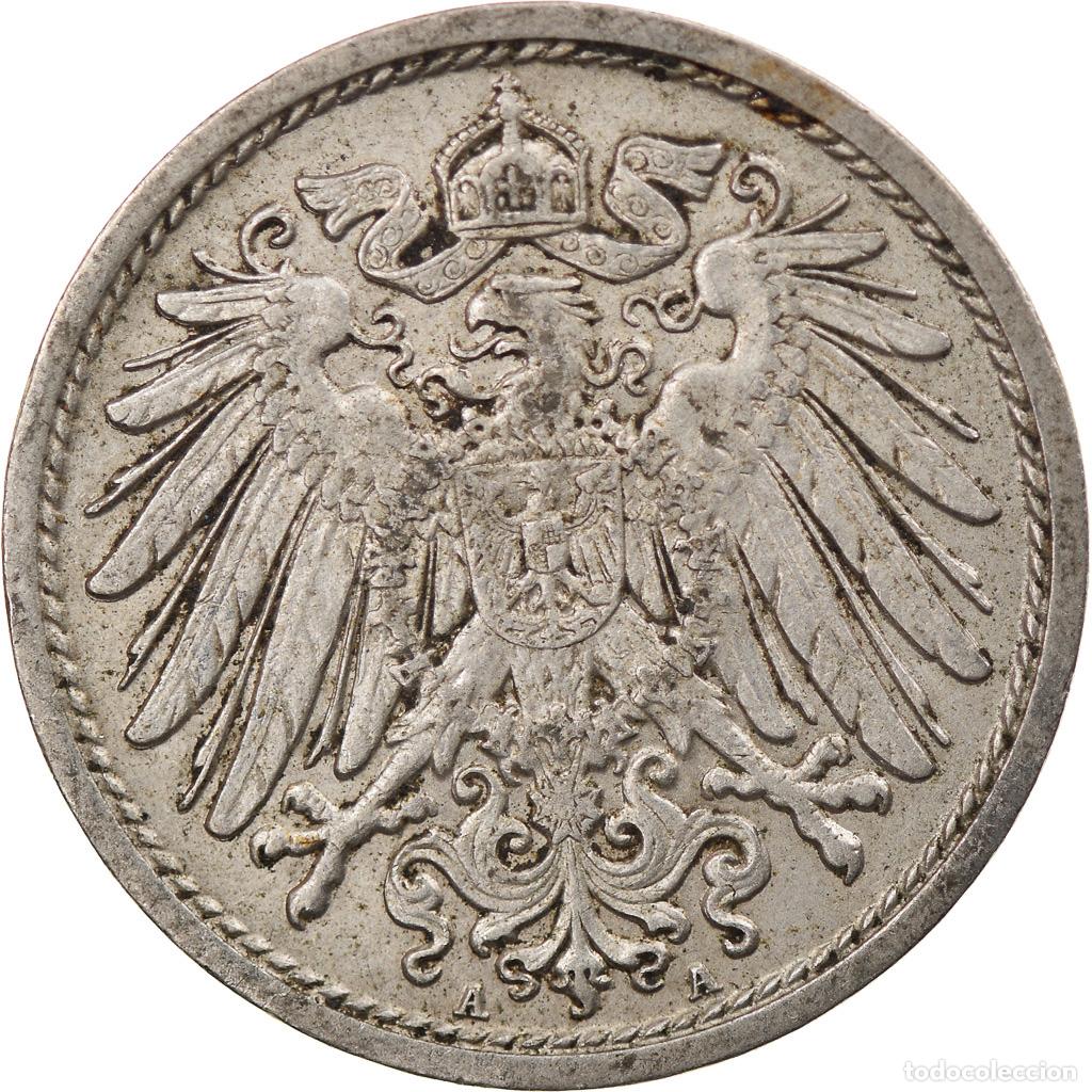 Monedas antiguas de Europa: [#816225] Moneda, ALEMANIA - IMPERIO, Wilhelm II, 10 Pfennig, 1915, Berlin, MBC, Cobre -