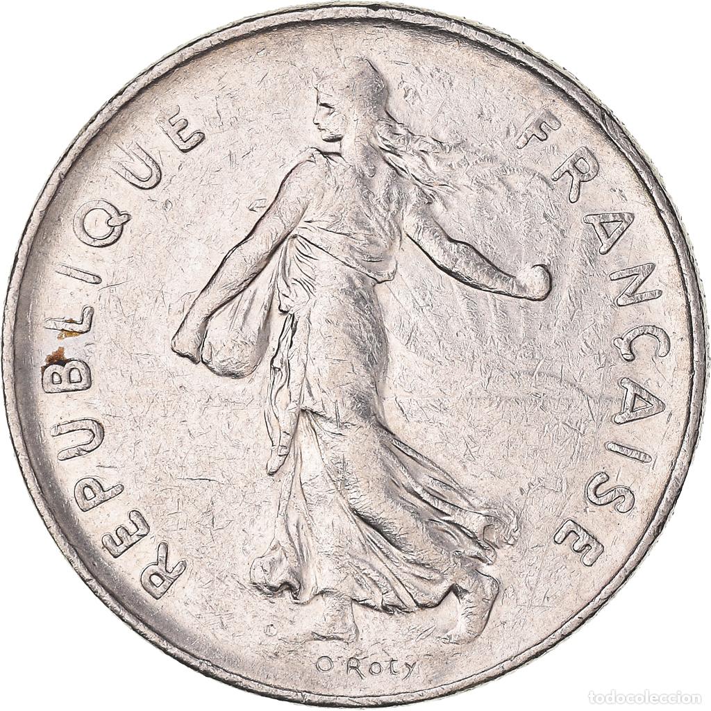 Monedas antiguas de Europa: [#1040911] Moneda, Francia, Semeuse, 5 Francs, 1990, Paris, MBC, N&iacute;quel recubierto de